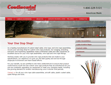 Tablet Screenshot of continentalcable.com